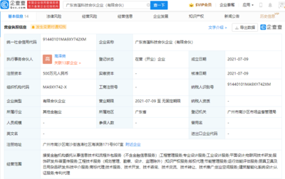 沈腾跨界布局金融科技，旗下合伙企业注册资本500万启航